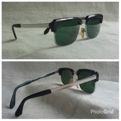 แว่นตาอเมริกันวินเทจ 'คลับมาสเตอร์ - ราชสีห์เงิน' ยุค '70s Vintage OM NEW White handmade in USA แว่นตาอเมริกันวินเทจ 'คลับมาสเตอร์ - ราชสีห์เงิน' ยุค '70s Vintage OM NEW White handmade in USA