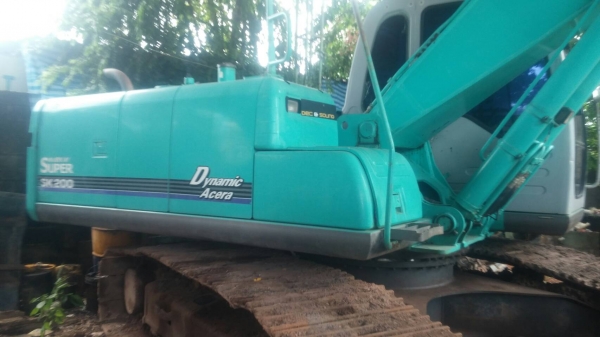 รถแบคโฮ KOBELCO SK200-6 YN10 ใช้งาน 6,100 ชั่วโมง รถบริษัทใช้น้อย ชั่วโมงแท้ ใช้มือเดียว