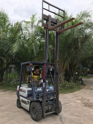 ขายFORKLIFT KOMATSU FG18-15(งาสไลด์)(1.8ตัน) สวยเดิมจากญี่ปุ่น ยังไม่เคยใช้ในไทย 125,000เท่านั้น!!