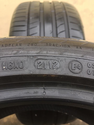 ขายยาง CONTINENTAL ContiSportContact 5P 265-35-19 ปี12 ดอกสวย ไม่มีปะ คู่ละ 2,000 บาท