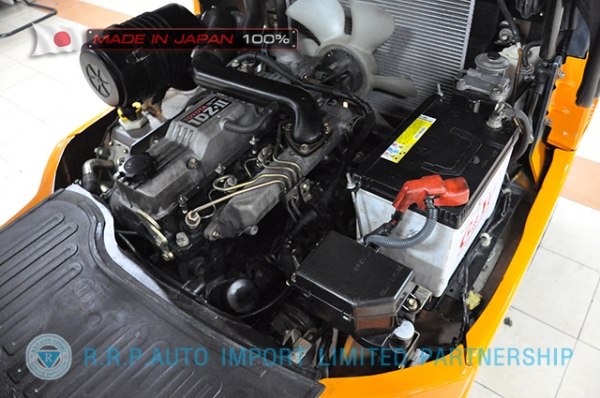 ขายรถโฟล์คลิฟท์มือสอง TOYOTA รุ่น 7FD25-12723 นำเข้าจากประเทศญี่ปุ่น 100\% ไม่เคยใช้งานในไทย