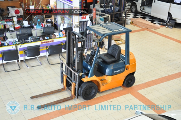 ขายรถโฟล์คลิฟท์มือสอง TOYOTA รุ่น 7FD25-12723 นำเข้าจากประเทศญี่ปุ่น 100\% ไม่เคยใช้งานในไทย ขายรถโฟล์คลิฟท์มือสอง TOYOTA รุ่น 7FD25-12723 นำเข้าจากประเทศญี่ปุ่น 100\% ไม่เคยใช้งานในไทย