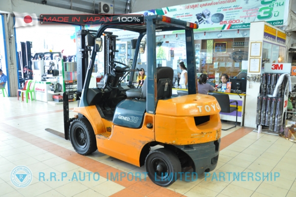 ขายรถโฟล์คลิฟท์มือสอง TOYOTA รุ่น 7FD25-12723 นำเข้าจากประเทศญี่ปุ่น 100\% ไม่เคยใช้งานในไทย ขายรถโฟล์คลิฟท์มือสอง TOYOTA รุ่น 7FD25-12723 นำเข้าจากประเทศญี่ปุ่น 100\% ไม่เคยใช้งานในไทย