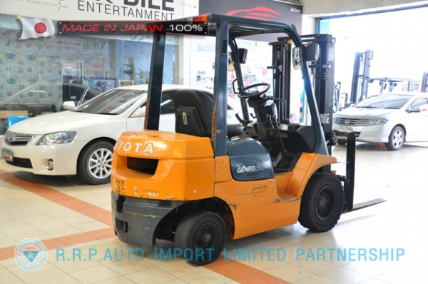 ขายรถโฟล์คลิฟท์มือสอง TOYOTA รุ่น 7FD25-12723 นำเข้าจากประเทศญี่ปุ่น 100\% ไม่เคยใช้งานในไทย ขายรถโฟล์คลิฟท์มือสอง TOYOTA รุ่น 7FD25-12723 นำเข้าจากประเทศญี่ปุ่น 100\% ไม่เคยใช้งานในไทย