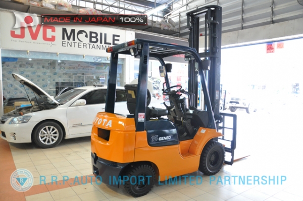 ขายรถโฟล์คลิฟท์มือสอง TOYOTA รุ่น 7FD15-14350 นำเข้าจากประเทศญี่ปุ่น 100\% ไม่เคยใช้งานในไทย ขายรถโฟล์คลิฟท์มือสอง TOYOTA รุ่น 7FD15-14350 นำเข้าจากประเทศญี่ปุ่น 100\% ไม่เคยใช้งานในไทย