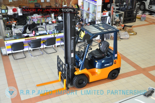 ขายรถโฟล์คลิฟท์มือสอง TOYOTA รุ่น 7FD15-14350 นำเข้าจากประเทศญี่ปุ่น 100\% ไม่เคยใช้งานในไทย ขายรถโฟล์คลิฟท์มือสอง TOYOTA รุ่น 7FD15-14350 นำเข้าจากประเทศญี่ปุ่น 100\% ไม่เคยใช้งานในไทย