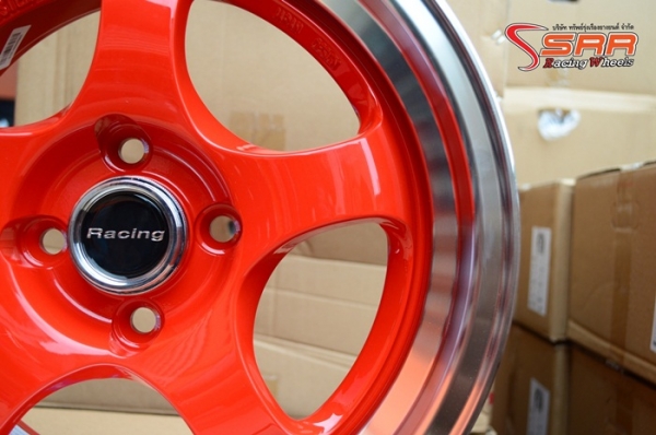 S1R DS-021 ขอบ15 4X100 สีแดงขอบเงา วงละ 2,500 บาท