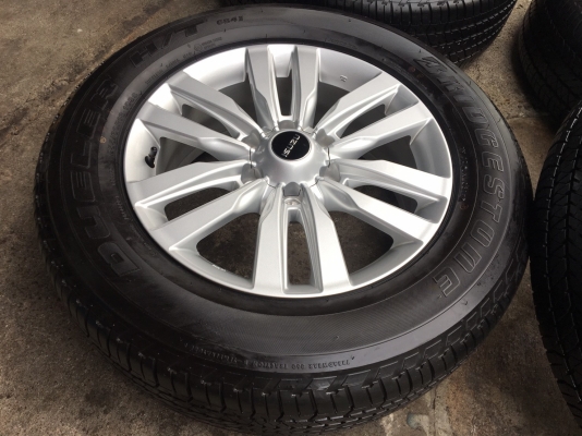 แม็กป้ายแดง ISUZU MU-X ขอบ18 พร้อมยางป้ายแดง Bridgestone 255-60-18