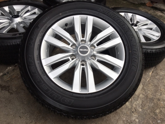 แม็กป้ายแดง ISUZU MU-X ขอบ18 พร้อมยางป้ายแดง Bridgestone 255-60-18