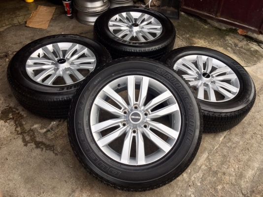 แม็กป้ายแดง ISUZU MU-X ขอบ18 พร้อมยางป้ายแดง Bridgestone 255-60-18