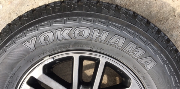 แม็ก Toyota Fortuner ขอบ17 พร้อมยาง Yokohama 265-65-17