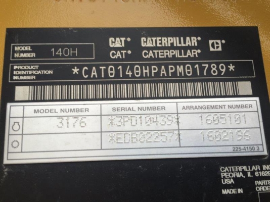 Caterpillar 140H #APM01789 *USA โทร. 080-6565422 (หนิง)