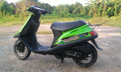 ขาย รถป๊อป ฮอนด้า คันเล็ก สีเขียว ขี่ได้ ราคาถูกครับ