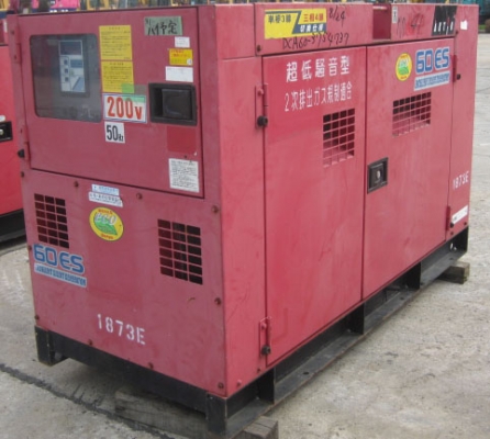 ขายเครื่องปั่นไฟ Denyo DCA 60 ESH สีแดง สภาพนำเข้าจากญี่ปุ่น