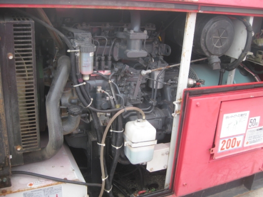 ขายเครื่องปั่นไฟ Denyo DCA 60 ESH สีแดง สภาพนำเข้าจากญี่ปุ่น