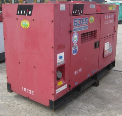 ขายเครื่องปั่นไฟ Denyo DCA 60 ESH สีแดง สภาพนำเข้าจากญี่ปุ่น