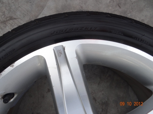 ขายล้อแม๊กซ์พร้อมยาง นำเข้าจากญี่ปุ่น TOYOTA ATEZZA  215/45ZR17  5H114.3  รับประกันแท้จากญี่ปุ่น