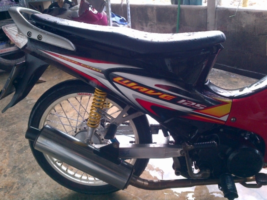 ด่วน!เวฟ125R กุญแจใหญ่ ปี49 รถเครื่องเดิม(แต่งภายนอกคับ)  พร้อมใช้ ทะเบียน+เอกสารโอน ภาษีไม่หมด 088-2197709