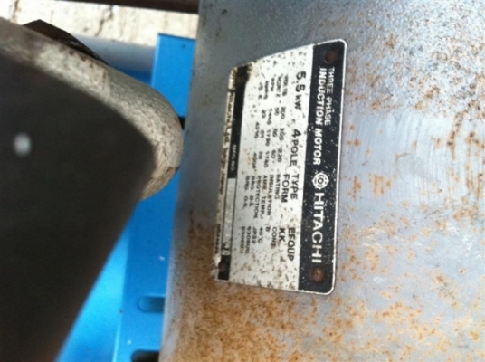 ปั๊มลม 7.5 HP เก่าญี่ปุ่น ขนาดถัง 165 ลิตร