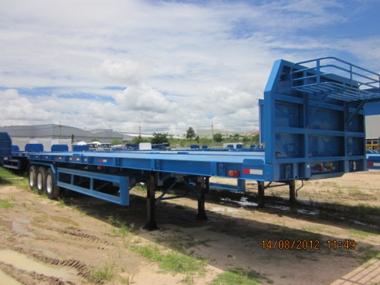 ขายหางใหม่ CIMC พื้นเรียบ 3 เพลา 40 ฟูต 1 คันสุดท้าย รับรถทันที