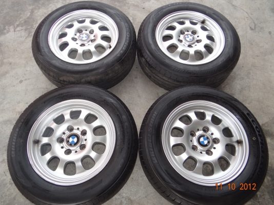 ขายแม็กพร้อมยาง แท้ติดมากับหัวรถตัดนำเข้าจาก JAPAN  BMW 318i  รับประกันแท้ญี่ปุ่น