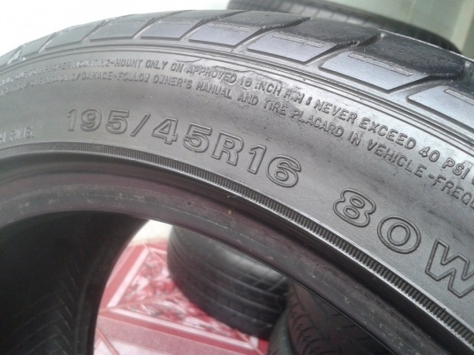 195/45/16"(2เส้น =1,500บ.) DUNLOP sp SORT2050 195/45/16"(2เส้น =1,500บ.) DUNLOP sp SORT2050