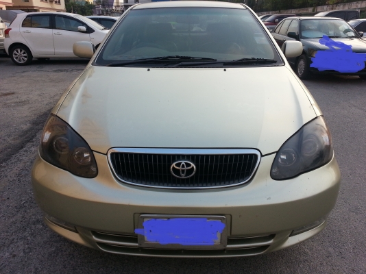 ขาย COROLLA ALTIS 1.8E ปี2002 สีบรอนซ์ทอง เครื่อง1800cc