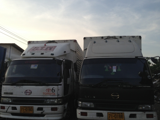 ขาย 6 ล้อ ฮีโน่ รุ่น FF 1J สมอทอง ตู้เปิดปีก ยาว 7.50 เมตร