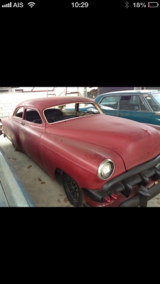 ขายโปรเจ็ค hot rod ยี่ห้อ chevy bel air ปี 1954 หรือแลกรถทุกชนิด