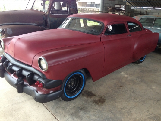ขายโปรเจ็ค hot rod ยี่ห้อ chevy bel air ปี 1954 หรือแลกรถทุกชนิด