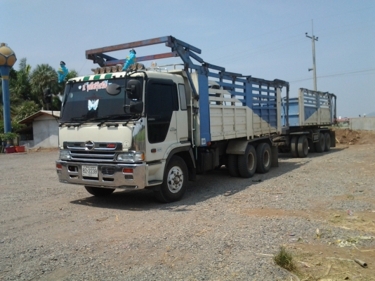 ขายนิสันยูดีรถพ่วงแม่ลูก2เพลาดั้มแม่-ลูกวางหัวเปอเซีย