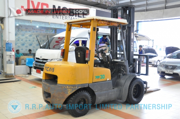 ขายรถโฟล์คลิฟท์มือสอง TCM รุ่น FHD30Z5-34II24 นำเข้าจากประเทศญี่ปุ่น 100\% ไม่เคยใช้งานในไทย