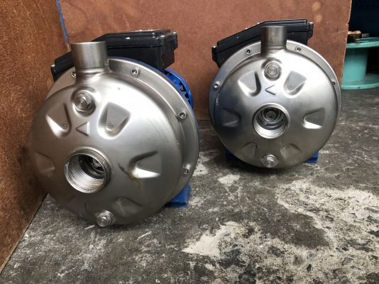 ขายปั้มน้ำหอยโข่งหัวสแตนเลส Ebara 1.2HP. 220V ไฟบ้าน made in Italy สภาพสวยเดิมๆ พร้อมใช้งาน มี 2 ตัวครับ ขายปั้มน้ำหอยโข่งหัวสแตนเลส Ebara 1.2HP. 220V ไฟบ้าน made in Italy สภาพสวยเดิมๆ พร้อมใช้งาน มี 2 ตัวครับ