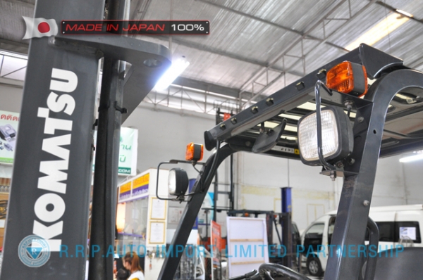 ขายรถโฟล์คลิฟท์มือสอง KOMATSU รุ่น FG15T-20-670009 นำเข้าจากประเทศญี่ปุ่น 100\% ไม่เคยใช้งานในไทย