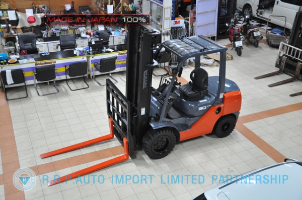 ขายรถโฟล์คลิฟท์มือสอง TOYOTA รุ่น 8FD30-12052 นำเข้าจากประเทศญี่ปุ่น 100\% ไม่เคยใช้งานในไทย ขายรถโฟล์คลิฟท์มือสอง TOYOTA รุ่น 8FD30-12052 นำเข้าจากประเทศญี่ปุ่น 100\% ไม่เคยใช้งานในไทย