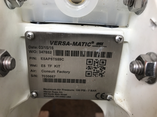 ขายปั้มไดอะแฟรม Versa-Matic ขนาด 6หุน made in USA สภาพสวยใหม่มาก พร้อมใช้งาน ขายปั้มไดอะแฟรม Versa-Matic ขนาด 6หุน made in USA สภาพสวยใหม่มาก พร้อมใช้งาน
