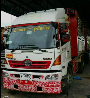 พ่วง 18 ล้อ HINO MEGA  260 แรง จดปี 54  กระบะเหล็ก คอกเกษตร - ดั้ม  ติดแก๊ส NGV 10 ถัง   สภาพร้อมใช้งาน เอกสารพร้อมโอน ราคา 1.3 ล้านต่อรอง