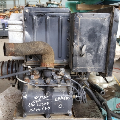 เครื่องยนต์ MITSUBIHI C50 ดีเซลสองสูบเก่าญี่ปุ่น