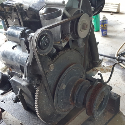 เครื่องยนต์ MITSUBIHI C45 ดีเซลสองสูบเก่าญี่ปุ่น