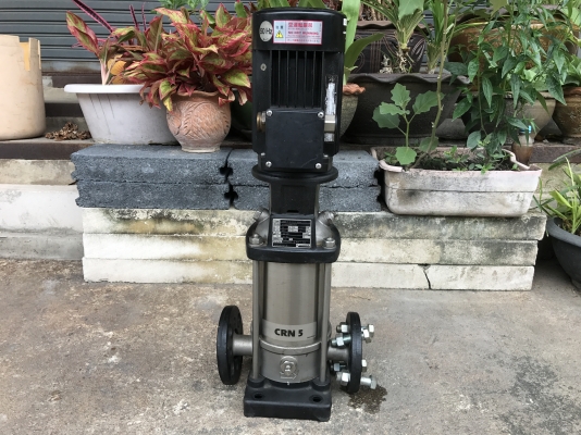 ขายปั้มน้ำแรงดันสูงแบบตั้ง Groundfos 1.5HP. 380V CRN5 made in Japan สภาพสวยมาก วิ่งนิ่ม พร้อมใช้งาน