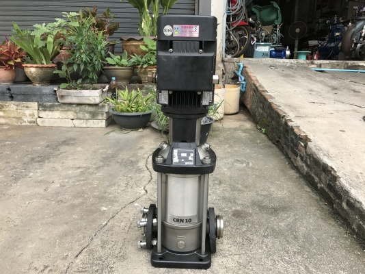 ขายปั้มน้ำแรงดันสูงแบบตั้ง Grundfos 3HP. 380V CRN10 made in Japan สภาพสวยมาก วิ่งนิ่ม พร้อมใช้งาน