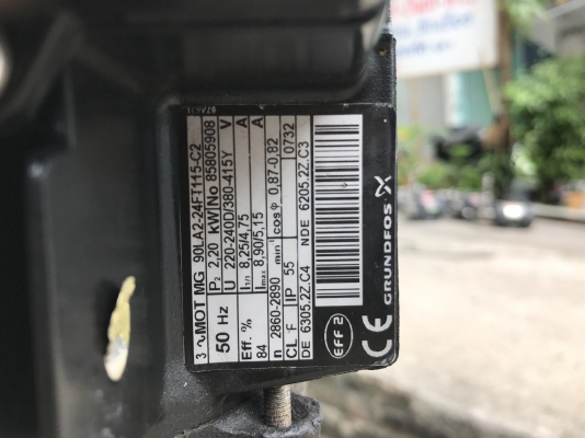 ขายปั้มน้ำแรงดันสูงแบบตั้ง Grundfos 3HP. 380V CRN10 made in Japan สภาพสวยมาก วิ่งนิ่ม พร้อมใช้งาน ขายปั้มน้ำแรงดันสูงแบบตั้ง Grundfos 3HP. 380V CRN10 made in Japan สภาพสวยมาก วิ่งนิ่ม พร้อมใช้งาน