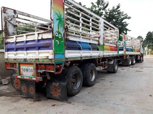 Hino 344 แรง ปี 53 กระบะไม่ดัมพ์แม่ลูก 3 เพลา ทะเบียนพร้อม Hino 344 แรง ปี 53 กระบะไม่ดัมพ์แม่ลูก 3 เพลา ทะเบียนพร้อม