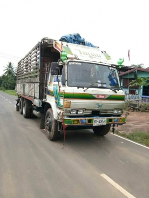ขาย 299,000 บาท HINO FL177 เพลาเดียว เครื่อง EH700-168 แรง. หัวบาง ยางดี คัสชีสวย เอกสารเล่มทะเบียน 