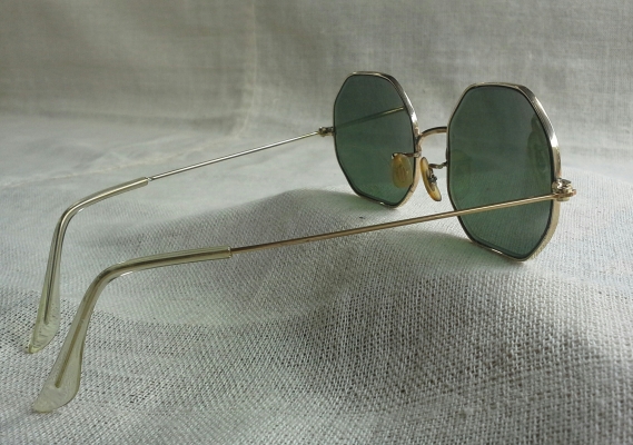 แว่นตาบิดาของ เรย์ - แบน  อเมริกันโกลด์ฟิลด์ ยุค '50  คลาสสิคที่สุด!  หายากที่สุด!  Vintage BAUSCH &amp; LOMB handmade in USA