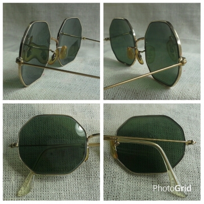 แว่นตาบิดาของ เรย์ - แบน  อเมริกันโกลด์ฟิลด์ ยุค '50  คลาสสิคที่สุด!  หายากที่สุด!  Vintage BAUSCH &amp; LOMB handmade in USA