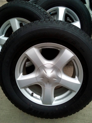 ล้อ ALL NEW  พร้อมยาง 255/65R17  BRIDGESTONE DUELER H/T 840 ชุด 4 เส้น  tel. 081-427-3941
