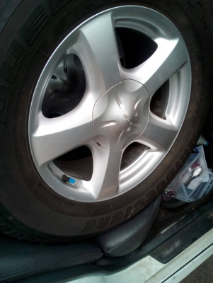 ล้อ ALL NEW  พร้อมยาง 255/65R17  BRIDGESTONE DUELER H/T 840 ชุด 4 เส้น  tel. 081-427-3941