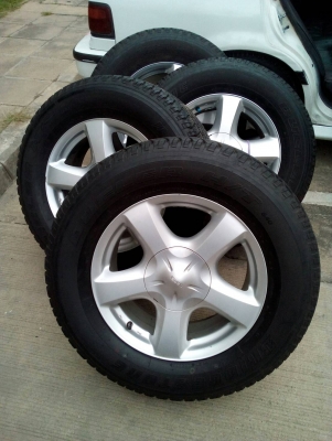 ล้อ ALL NEW  พร้อมยาง 255/65R17  BRIDGESTONE DUELER H/T 840 ชุด 4 เส้น  tel. 081-427-3941
