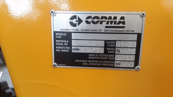 เครนพับใหม่นำเข้าจาก ITALY